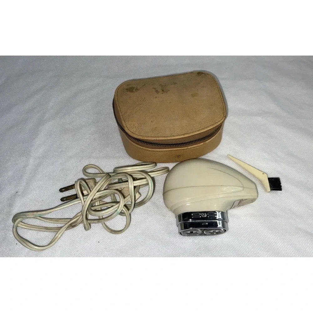 Vintage 1950's Classic‎ Norelco Rotary Electric Speedshaver Mid Century w/ Case